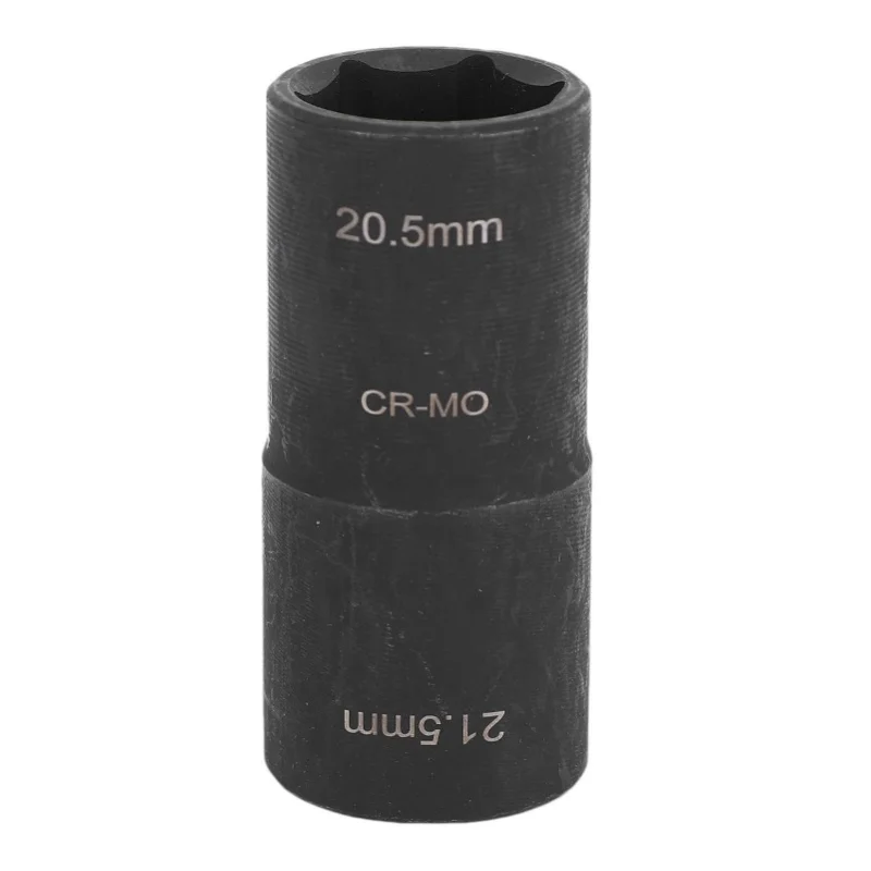 

Lug Nut Flip Socket Double Ended Easy To Read 20.5x21.5mm Efficient 1/2in Drive Impact Socket For Removing Damaged Lug Nuts