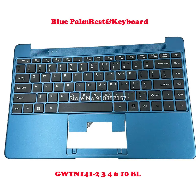 Laptop Blue PalmRest Keyboard For Gateway GWTN141-4 GWTN141-4BL X318C N14RP9 5CS9 X317H XK-HS305 MB3181017 English No Touchpad