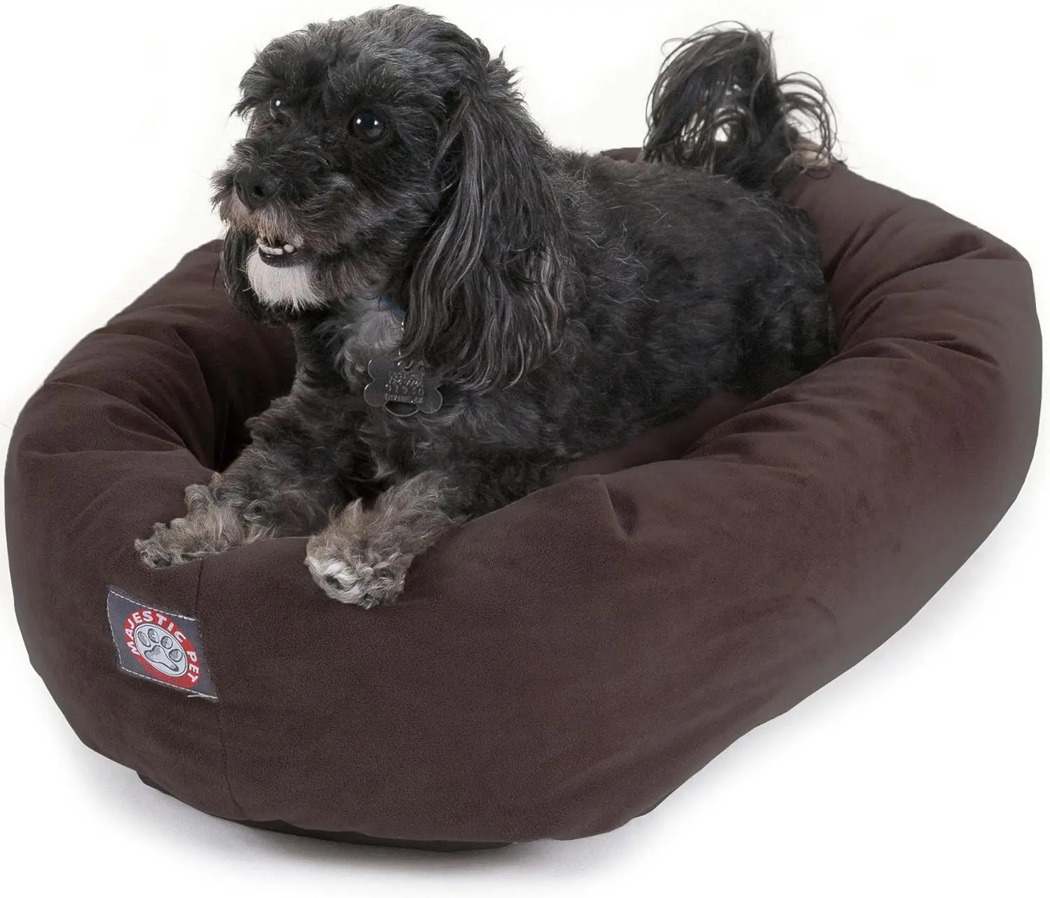 

24 H Su Calming Dog Bed Washable 24X19X7 (Inch) – Cozy Soft Round Donut Dog Bed With Spine Support For Dogs To Rest Their Head