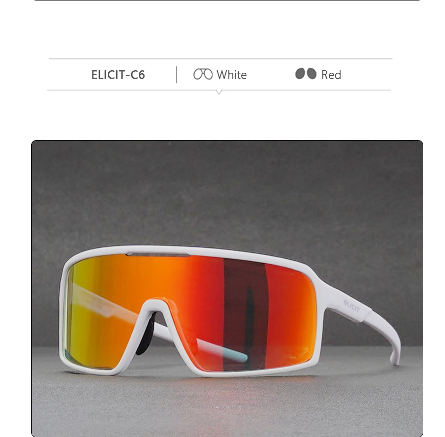 ELICIT Fahrradbrille für Männer und Frauen, Mountainbike-Brille, Outdoor-Sport, Laufen, Wandern, UV400-Schutzbrille, MTB-Fahrbrille – Detail 19