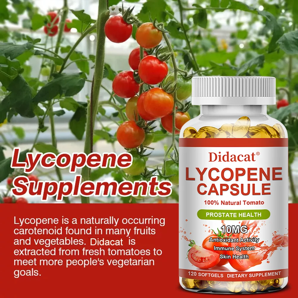 Lycopene Capsules - Prostate Health, Urinary Tract Health, Enhance Immunity,Tomato Extract,Gluten-Free view 4
