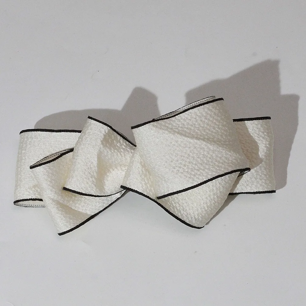 

Fashion Elegant Imitation Bow Hairpin Black White Charming Ponytail Hair Clip Hair Accessories Women Girls