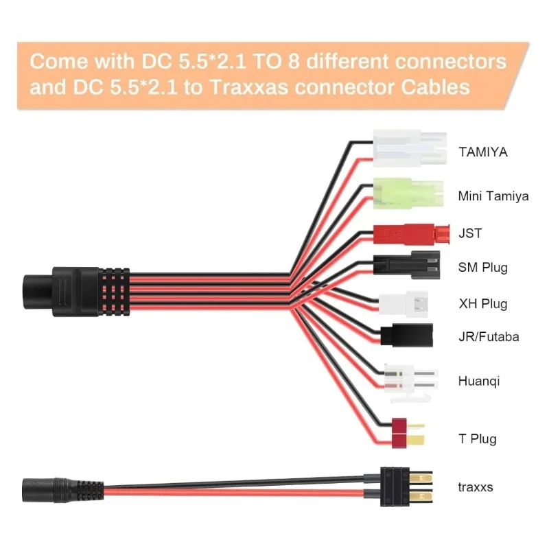 Professional Battery Pack For Nimh Nicd Automatic Cell Counting Power Management With 6 Connectors