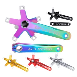 LP Litepro Folding Bicycle Hollow Integrated Crank Aluminum Alloy 170mm Crank Arm MTB Bike BCD130 Crankset