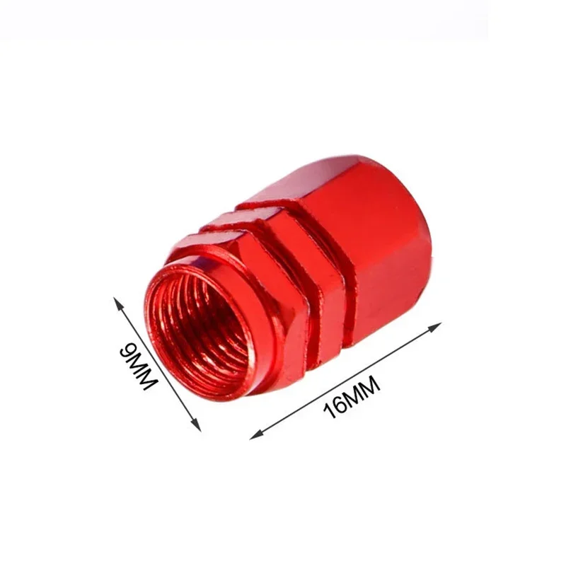 4Pc Aluminum Car Tire Valve Cap Alloy Tyre Rim Stem Cover Car Tire Wheel Stem Air Valve Caps Automobile Motorcycle Dustproof Cap