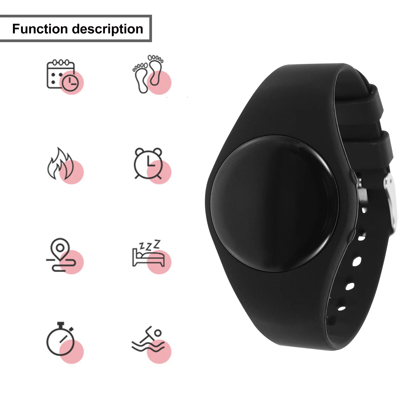 1 pc Waterproof Smart Sports Watch For Kids Durable Shockproof Fitness Sleep Monitor Lightweight Wristband Unisex Watch