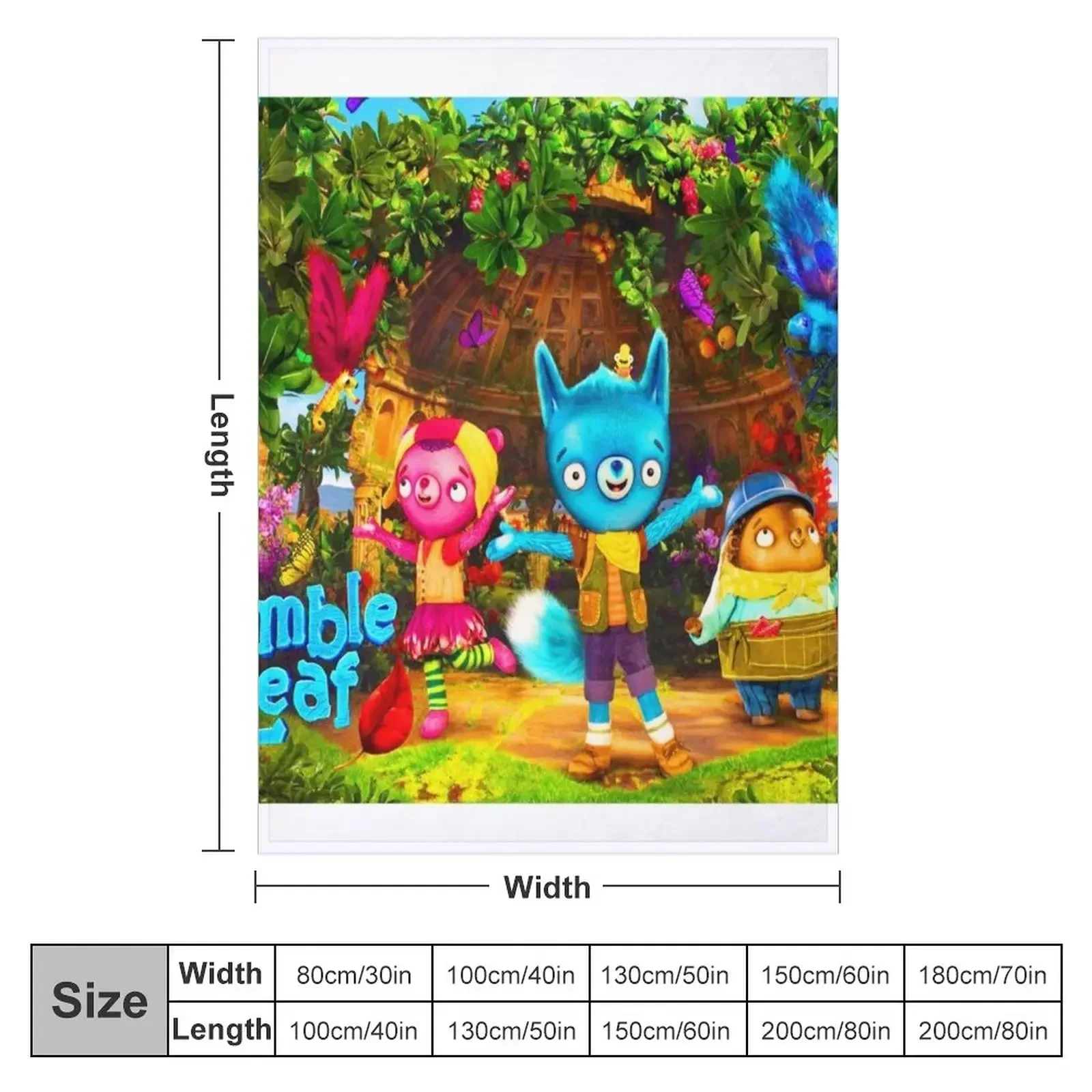 Tumble Leaf characters tumble leaf season 5 stuffed animal birthday Throw Blanket Baby wednesday Blankets