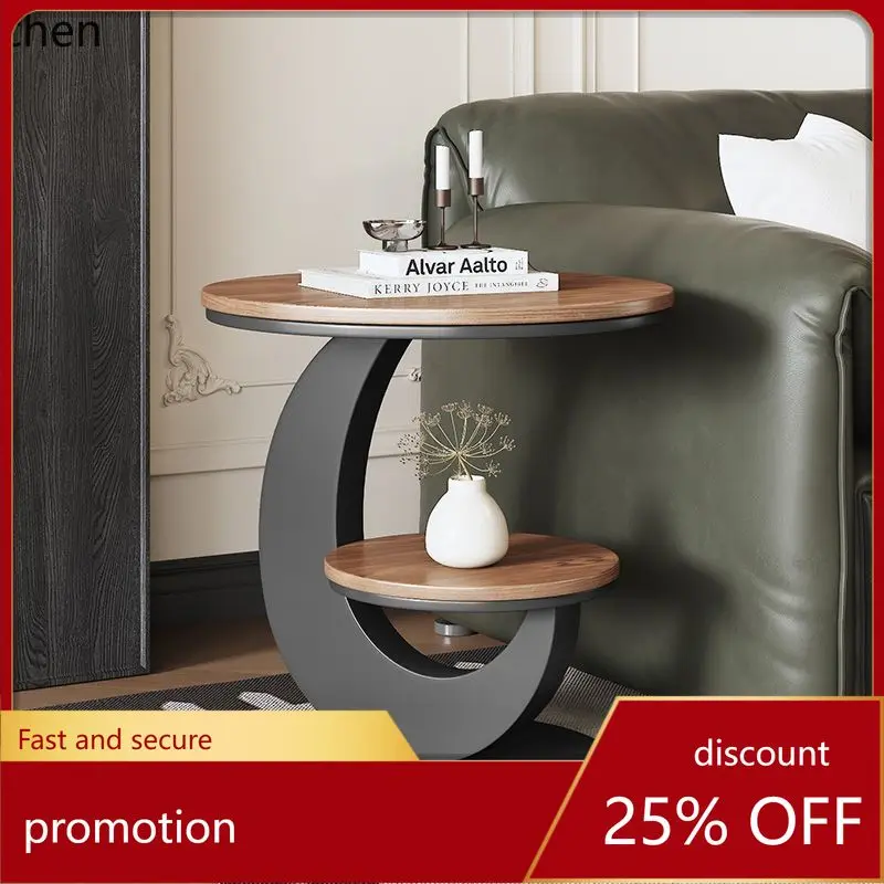 

YFY Solid Wood Side Table Living Room Sofa Side Bedside Small Coffee Table Small Table