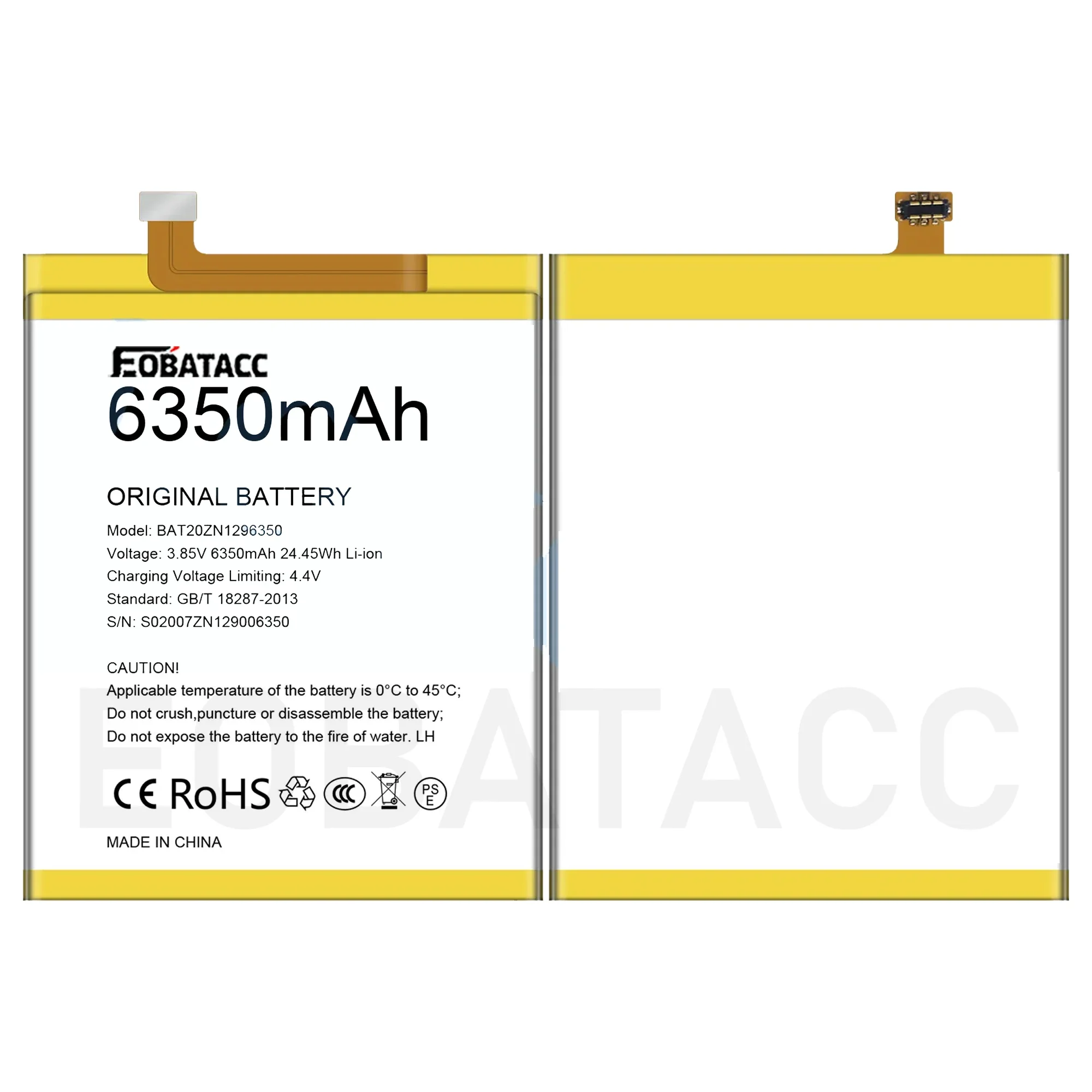 

100% Original 6350mAh BAT20ZN1296350 Battery For DOOGEE S96 Pro Battery Batteries