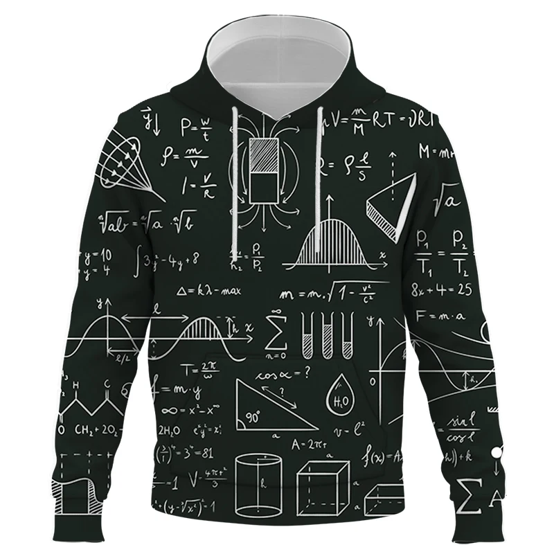 

Scientific Formula of Chemical Mathematics Men's Hoodies 3D Print Spring Streetwear Teens Pullover Casual Funny Fashion Tops