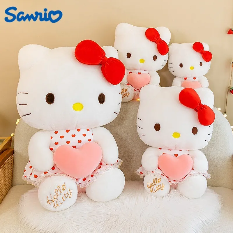 

50/60/80 см большой размер Hello Kitty Sanrio аниме плюшевая кукла Kawaii украшение комнаты плюшевые детские подушки праздничный подарок