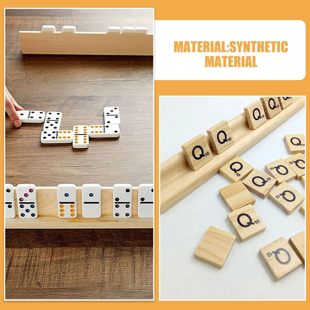 6 قطعة الأبجدية الخشبية الدومينو قاعدة مجموعة DIY بها بنفسك الحرفية أصحاب الزخرفية للمنزل مكتب عرض الإبداعية جونغ الدومينو الرف المنظم