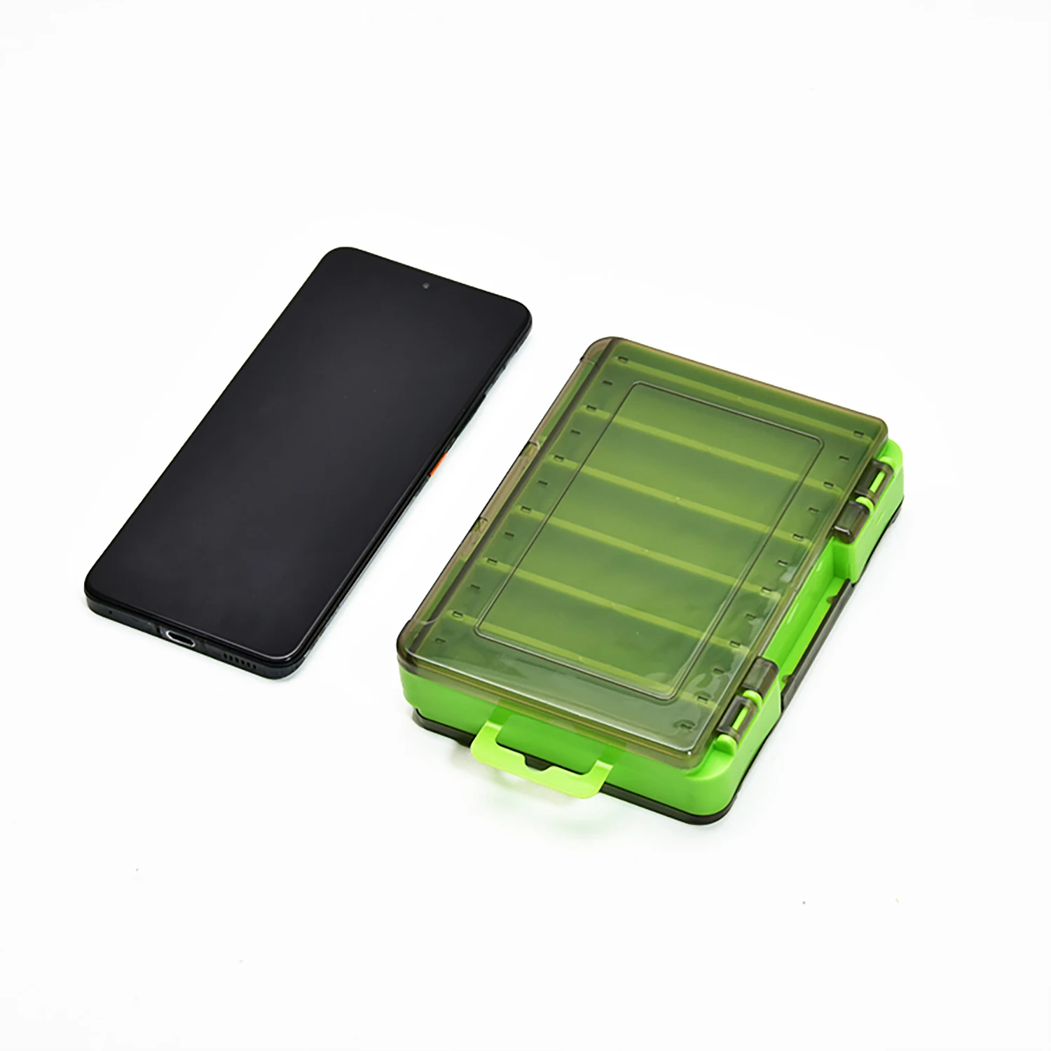 Seitige FishingTackle Box 12-14 Zellen Köder Köder Haken Aufbewahrungsbox Angelwerkzeug Zubehör Aufbewahrungsbox Karpfen zum Angeln Wobbler – Detail 10