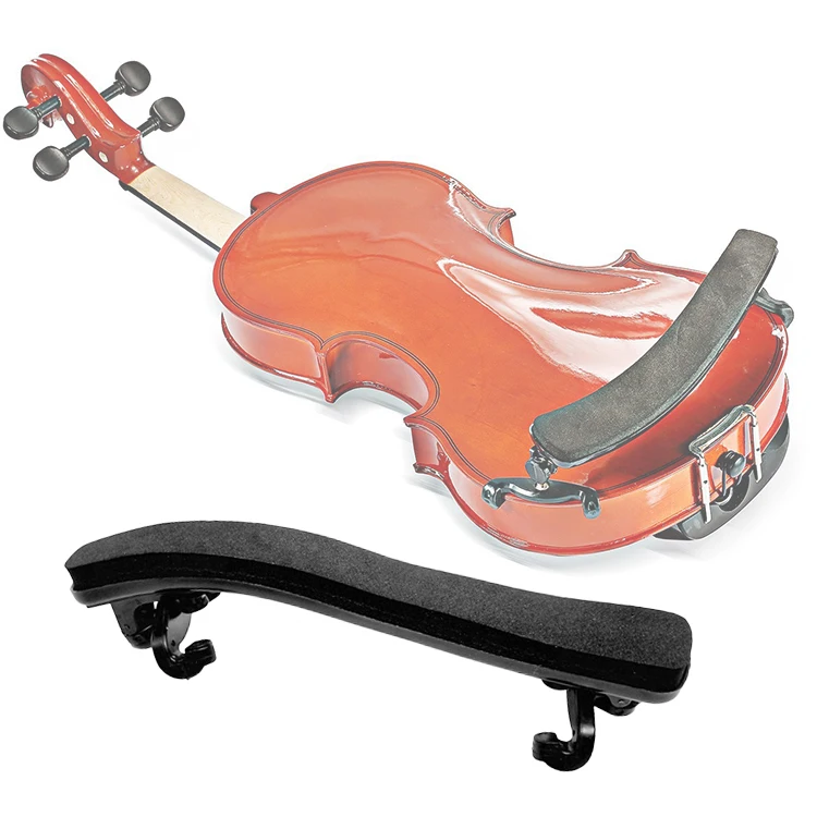 

1 Pc Violin Shoulder Rest Plastic EVA Foam 20.4 X 6.4 Cm Black Thickened Soft Pad Design Non-Slip Fit 3/4 or 4/4 Violins Parts