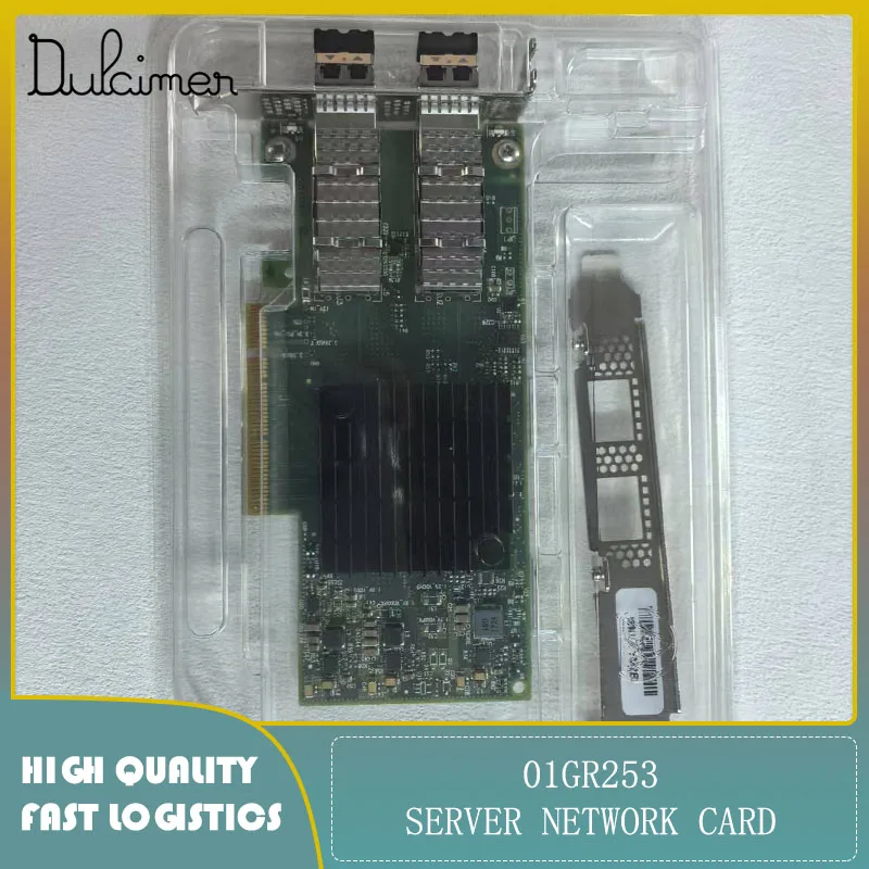 

Server network card 01GR253 ConnectX-4 Lx Dual-Ports SFP28 25Gbps Gigabit Ethernet PCI Express 3.0x8 Network Adapter USED