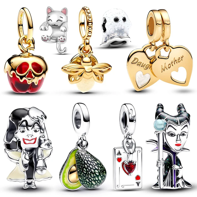 Original 2024 New in Charm Beads Fits Bracelet Necklace Keychain For Women Silver Pendants Bead Luxury DIY Jewelry Party Gifts