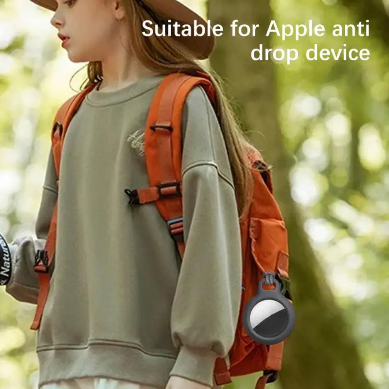 Keychain For Apple Airtag Case with Strap Protective Cover Bumper Tracker Accessories Anti-scratch For Air Tag Cover