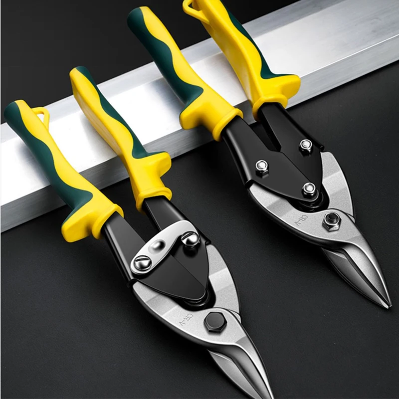 1PC Multifunction Left Right Straight Industrial Work Professional Hand Tools Aviation Scissors Tin Sheet Metal Snip Cutting