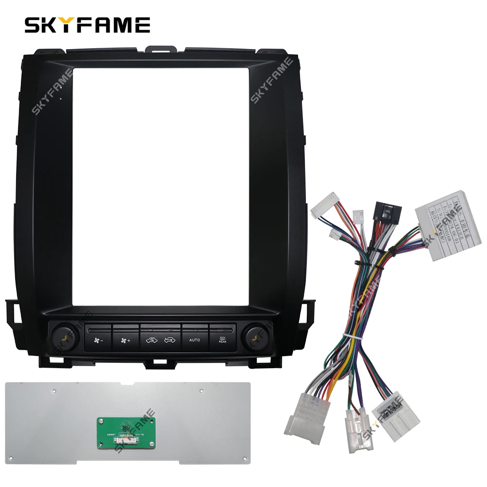 SKYFAME автомобильная рамка, адаптер для фасции Canbus Box Android, комплект панели для приборной панели для Toyota Prado 120 Land Cruiser LC120 Lexus GX470