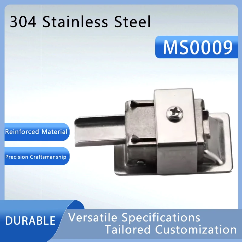 

Pull Type Panel Lock 304 Stainless Steel Collision Lock Latch Lock Flat Small Tool Box Equipment Lock
