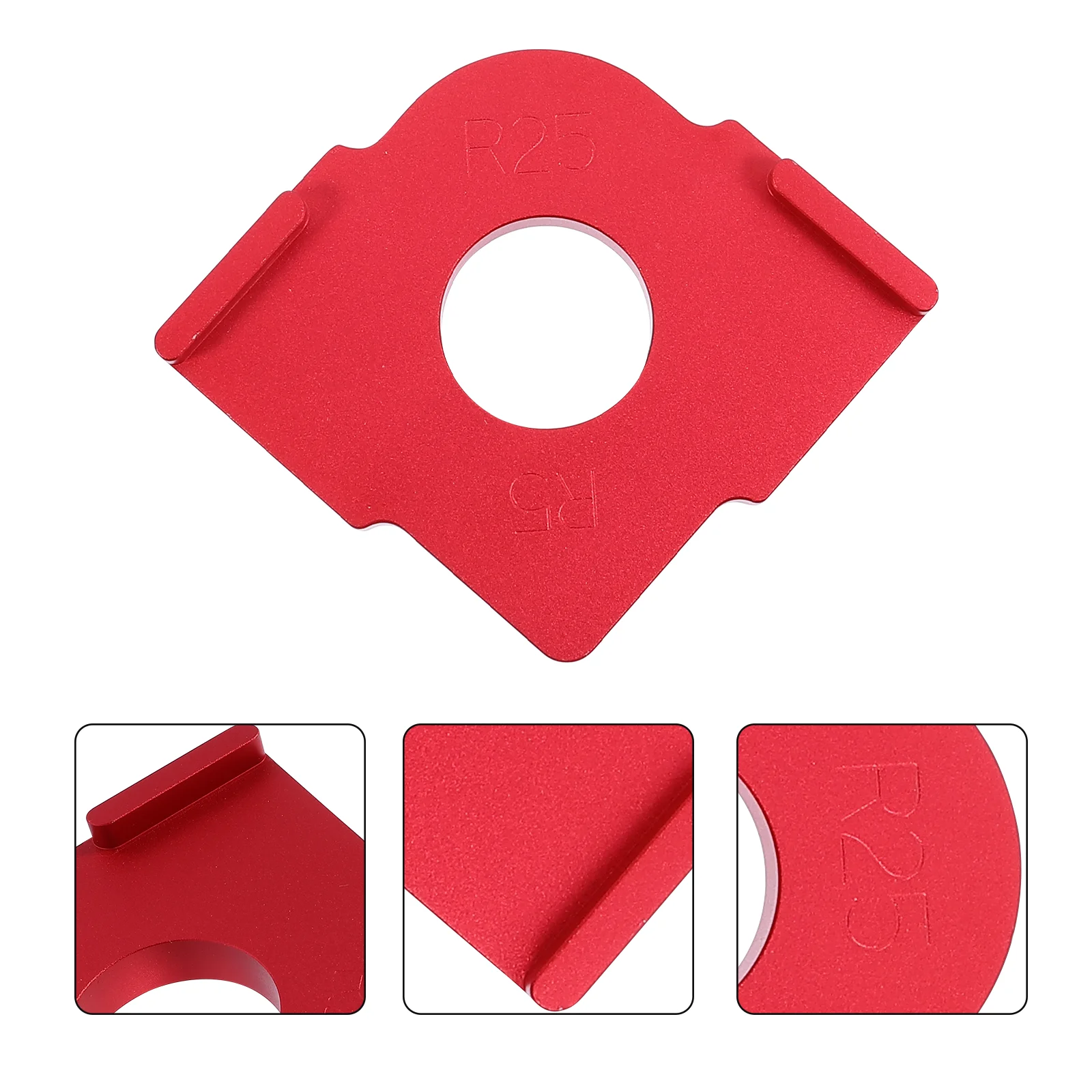 

Aluminum Alloy Round Corner Positioner R Template Fast Positioning Tool Durable Rust Resistant Carpenter Rounding Module Half
