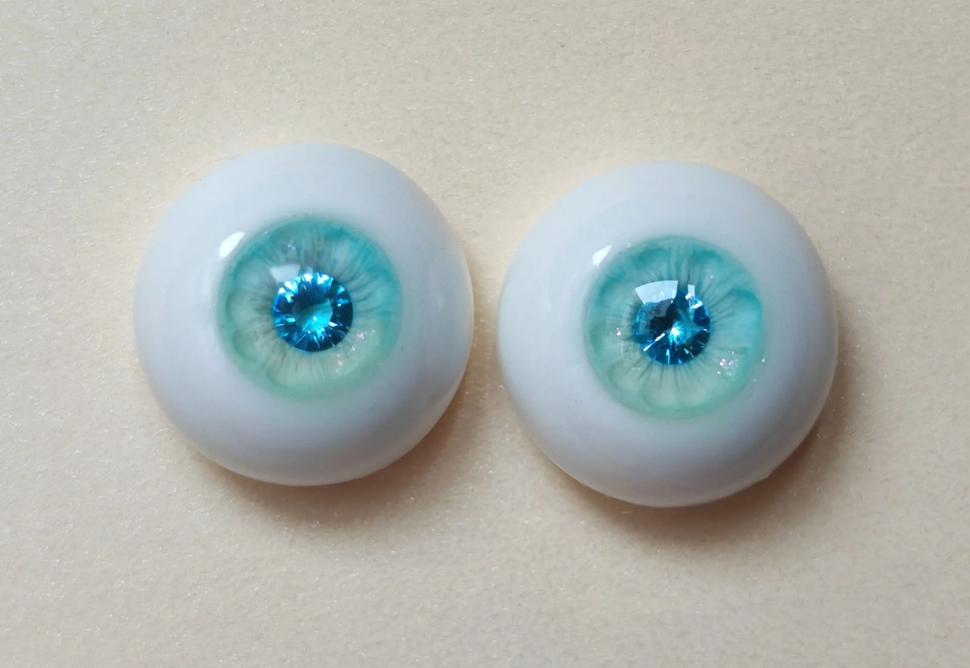 1/4 BJD Doll Safety Eyes, 14mm Plaster Eyeball Toy Accessories