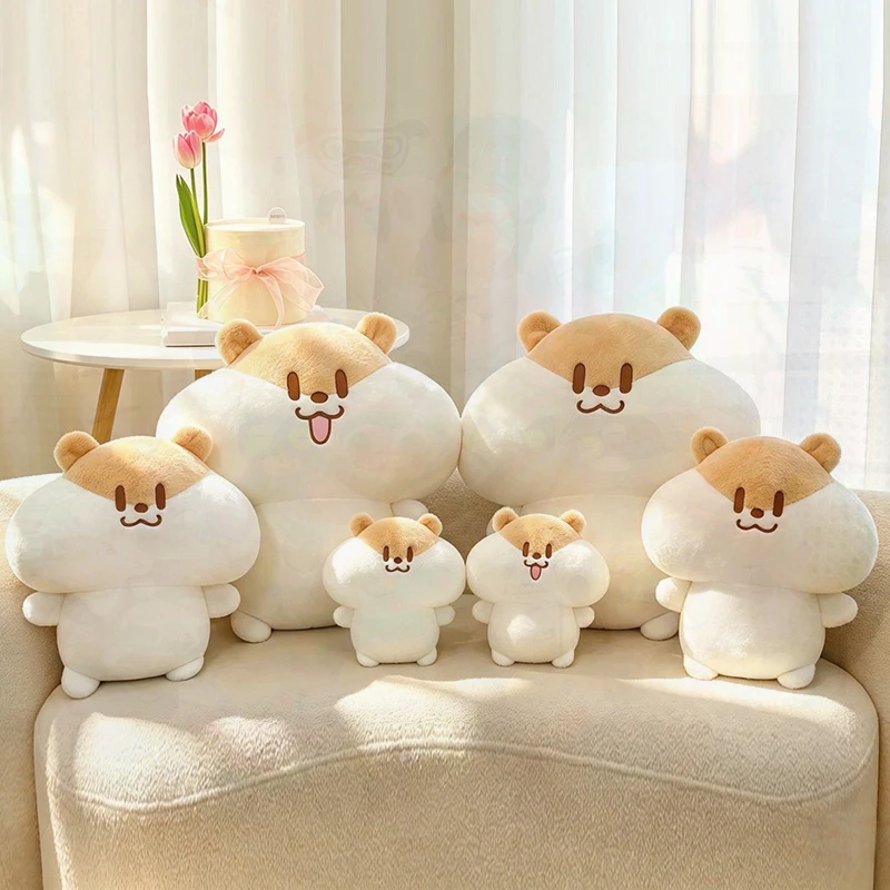 Cute Milk Tea Mouse Plush Toy for Kids Birthday and Christmas Gifts Creative Soft Stuffed Animal with Adorable Expression Ideal