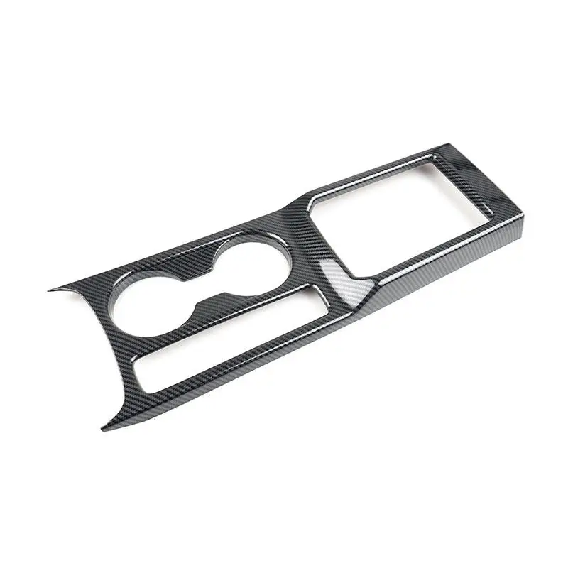 For Audi A3 8Y 2019 2020 2021 LHD Car Carbon Fiber Texture Center Console Water Cup Holder Frame Storage Box Trim Accessories