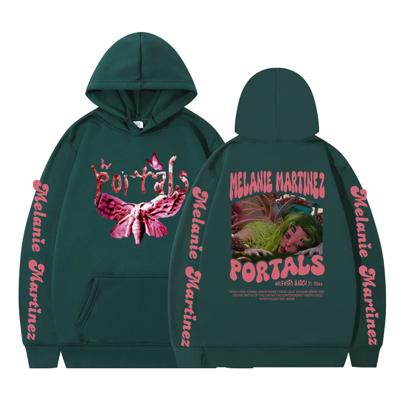 الجديد في هوديس وبلوزات ميلاني مارتينيز بوابات هوديي للرجال والنساء الهيب هوب البلوز Harajuku Y2K معاطف #2