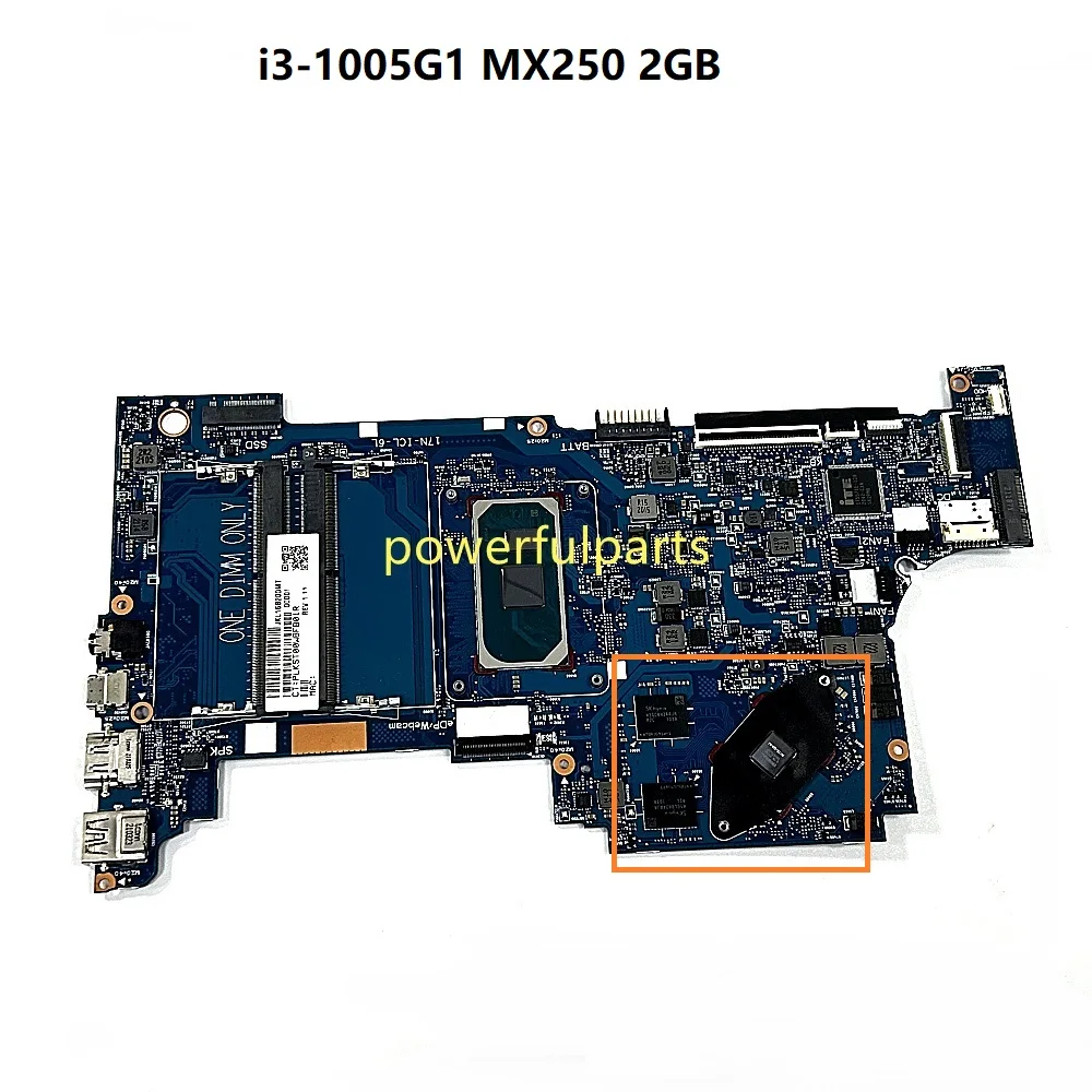

For HP 17-CN 470 G8 Laptop Motherboard 6050A3261201 i3-1005G1 CPU MX250 2GB GPU Working Good