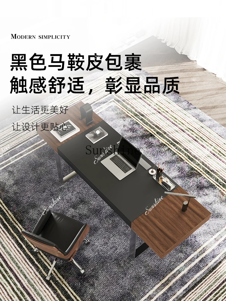 

WItalian antique style living room large long desk light luxury modern high-end furniture set combination