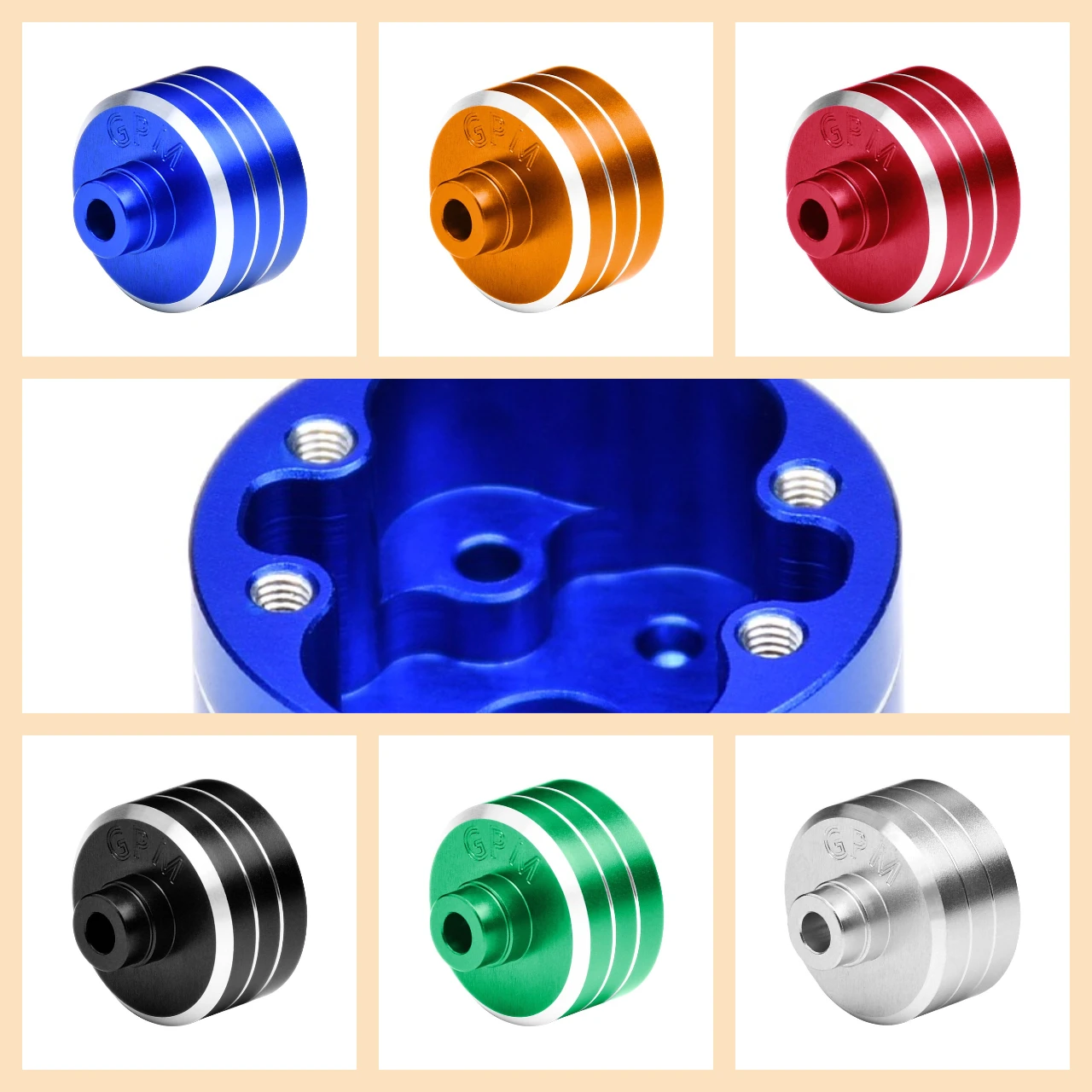 حافظة GPM 7075 مصنوعة من خليط معدني أمامي/خلفي لـ TRAXXAS Mini Maxx / Mini XRT / Mini Slash / Mini Rally #1