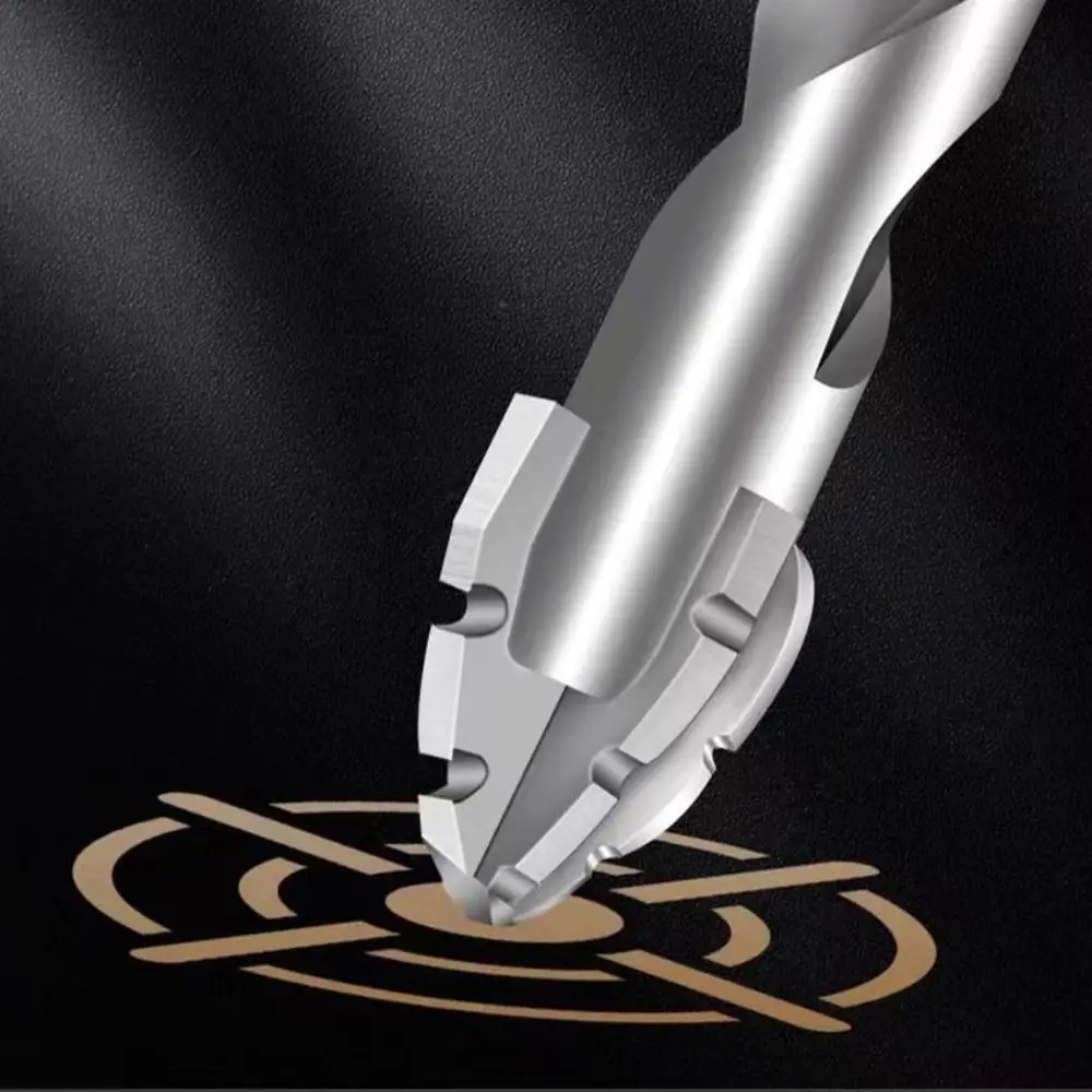 7pcs/set High Hardness Tile Drill Bit Set Precision Four-Edged Concrete Drill Bit U-shaped Wear Resistant