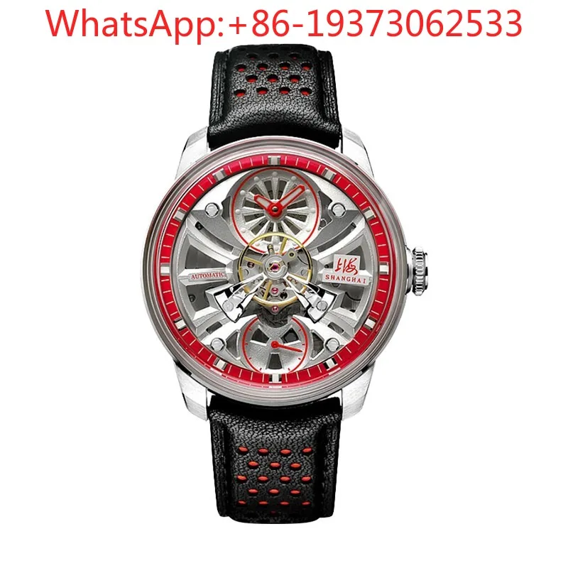 Customized Watch Male Center Balance Wheel Automatic Mechanical Watch Dome Sky Wheel 922