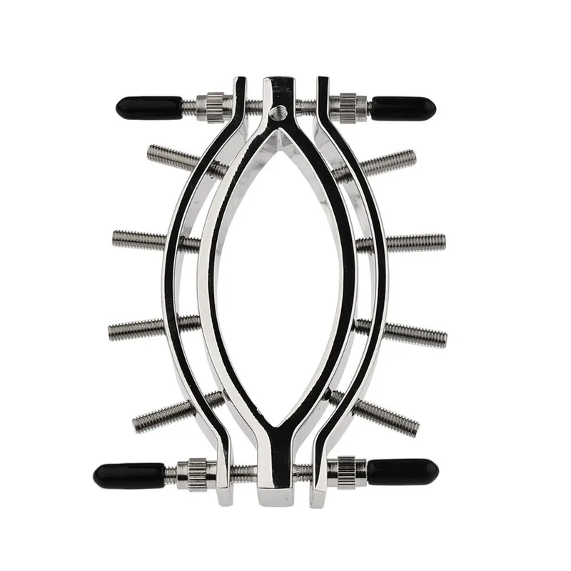 Metal Labia Clip Labium Stimulator Clitoris Stimulation Clamp Expander Bondage Pussy SM Outside Vagina Speculum Sex Toy Women view 5