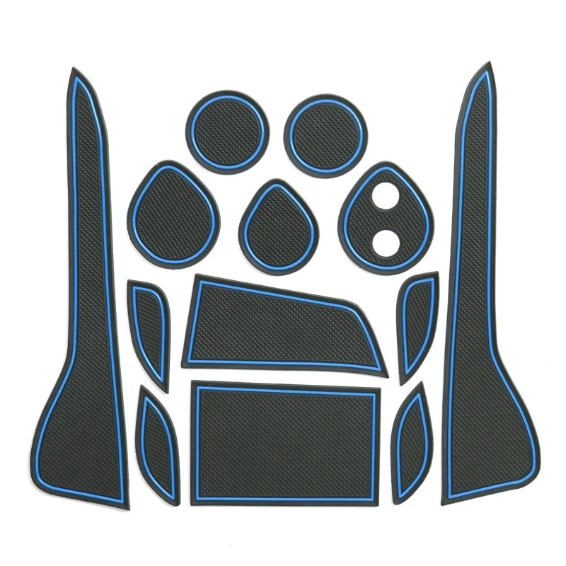 

Anti-Slip Car Gate Slot Mat For TOYOTA C-HR CHR 2017 + Door Groove Pad Non-Slip Mats Rubber Coaster Auto Interior Accessories