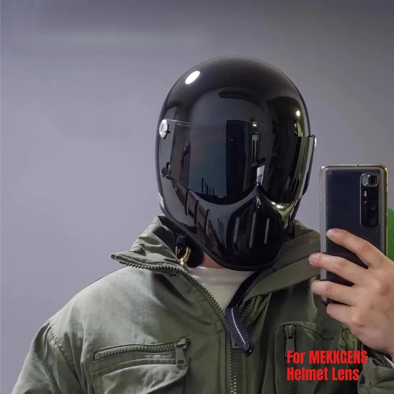 Helmet Lens MEKKCENS Motorcycle Helmet Visor Windshield Shield Motorbike Accessories Replace Anti-UV Dustproof Wind Shield