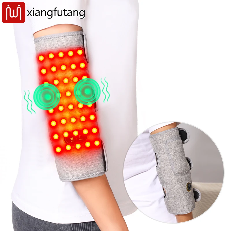 

Red Light Electric Heated Elbow Wrap -3-Level Heat & Massage- Muscle Relax & Joint Comfort - Elbow Care for Seniors/Fitness Fans