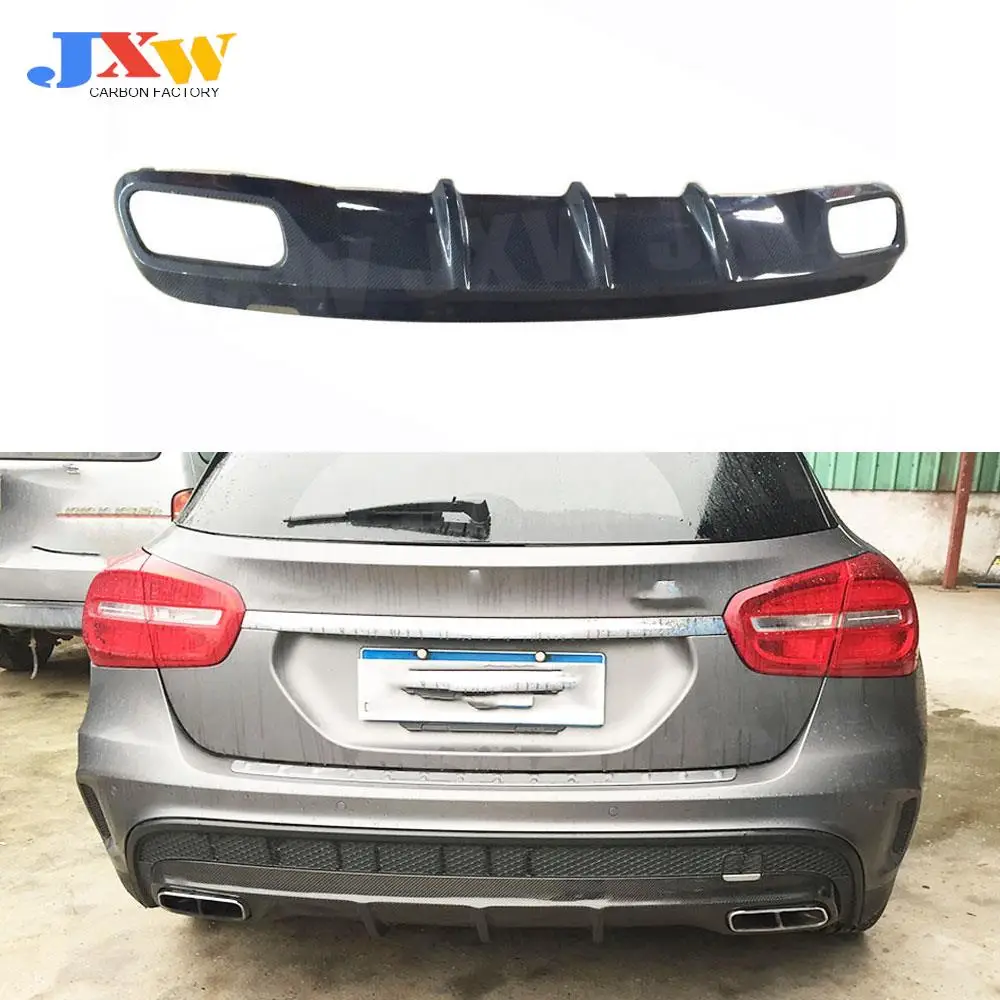 

Carbon Fiber Rear Bumper Lip Diffuser Spoiler for Mercedes Benz GLA X156 GLA45 2015 -2018 Bumper Guard FRP Body Kits