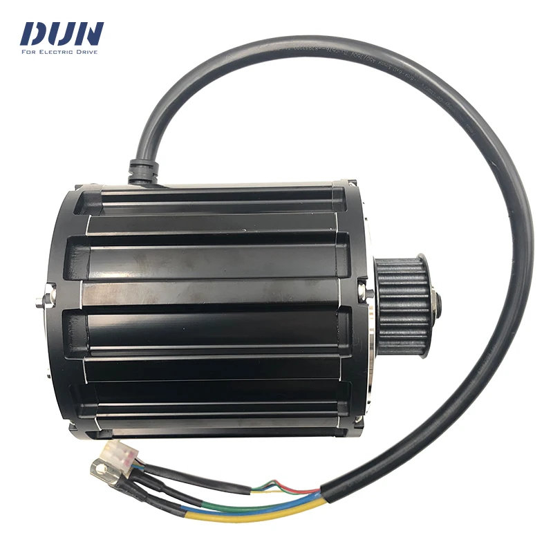 QS120 2000W 4600RPM 70H PMSM Mid Drive Motor with Pully or 428 Sprocket for Electric Mopeds Motorcycle ATV