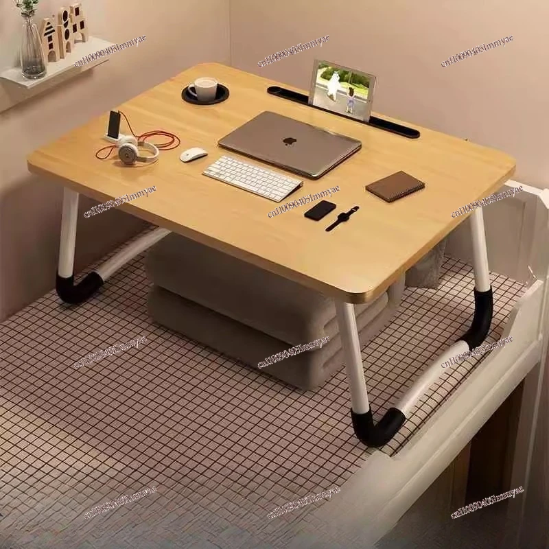 Small Table on Folding Bed, Study Desk, Computer Desk, Stand