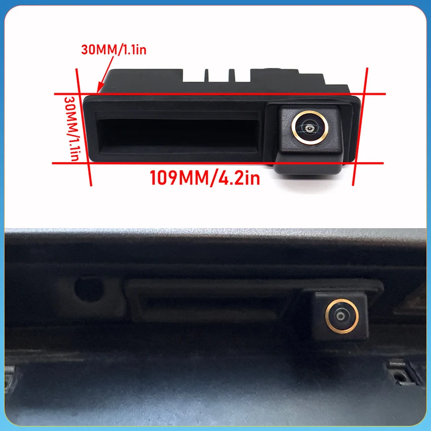 وقوف السيارات سيارة الجذع مقبض الرؤية الخلفية عكس الكاميرا لأودي A3 S3 RS3 8P 2003-2013 A4 S4 RS4 B6 B7 2003-2008