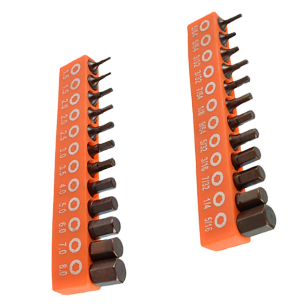 Juego magnético de puntas de destornillador Hexagonal, broca de vástago hexagonal de 25-mm y 1/4 pulgadas para proyectos caseros y sitios de trabajo, 12/24 Uds.