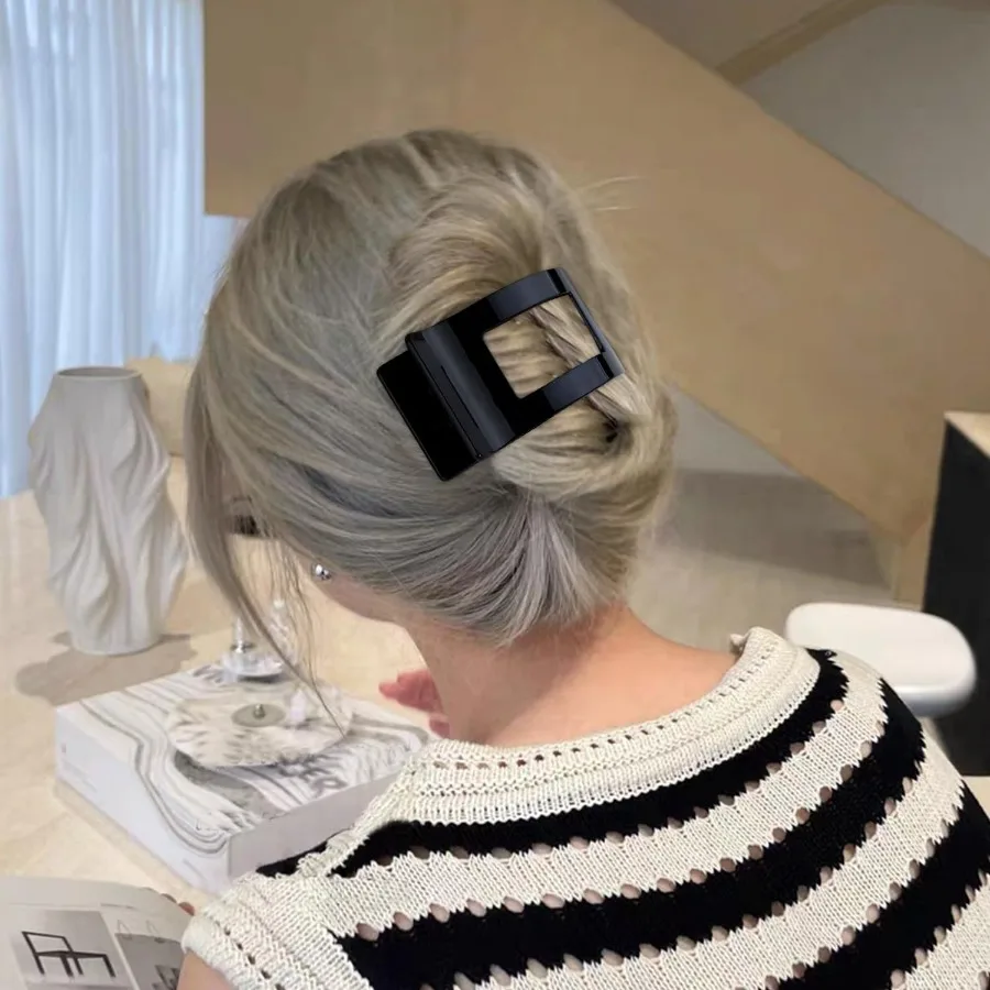 Jepit Rambut Matte Lay Flat untuk Wanita dan Gadis dengan Daya Rekat Kuat dan Pegangan Anti Selip, Jepit Rambut Samping Besar Cocok untuk Semua Jenis Rambut F