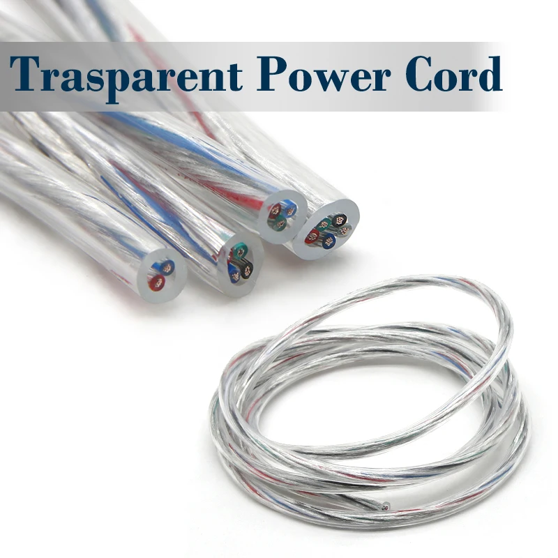 

Electronic Wire 28/26/24/22/20/18/16AWG 2/3/4/5 Cores Transparent PVC Insulation Tinned Copper Cable Power Cord LED Light 1~20m