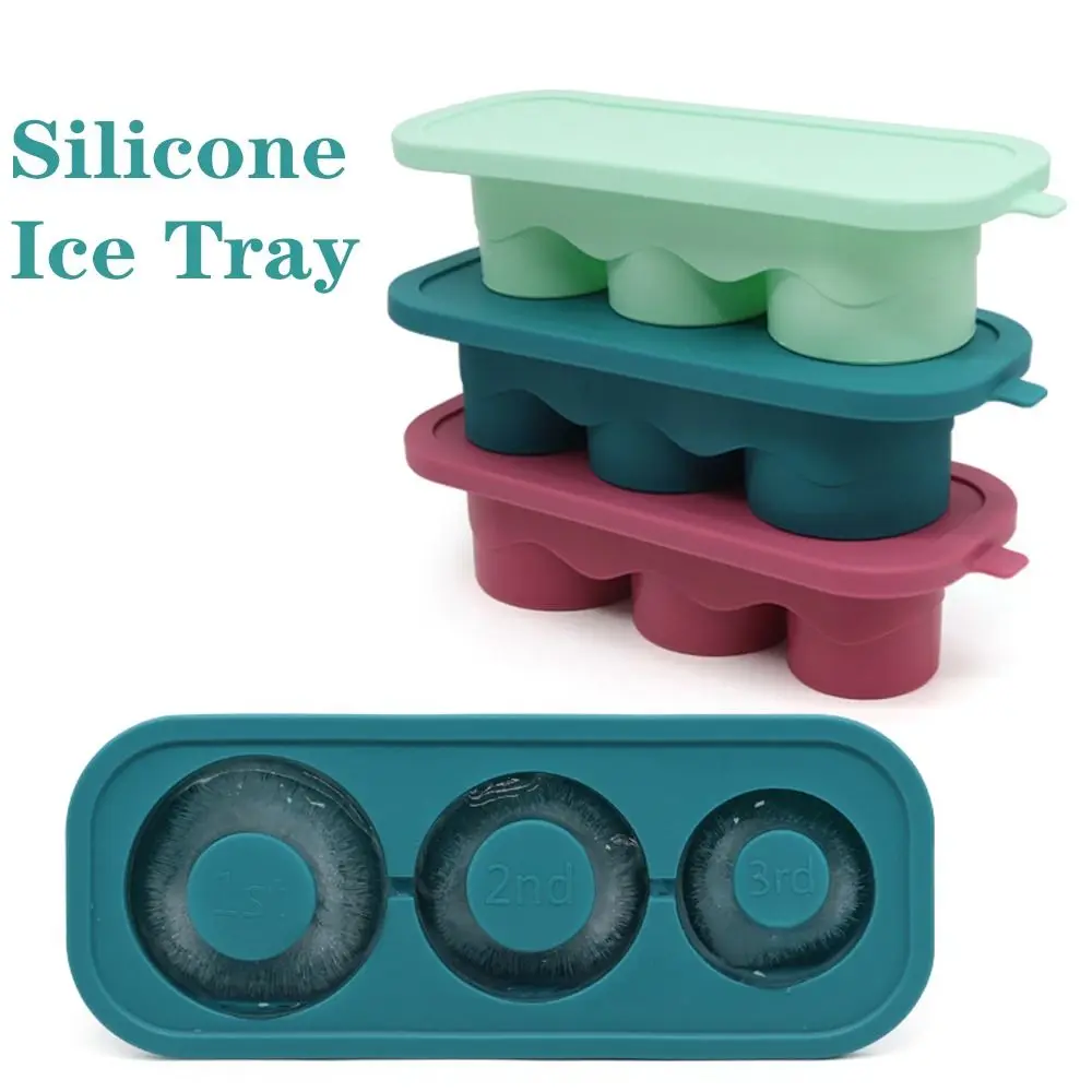 

Creative Silicone Ice Cube Tray Cylinder with Lid Ice Cube Mold Reusable Ice Making Mold for Cup 20-40oz For Tumbler Cup