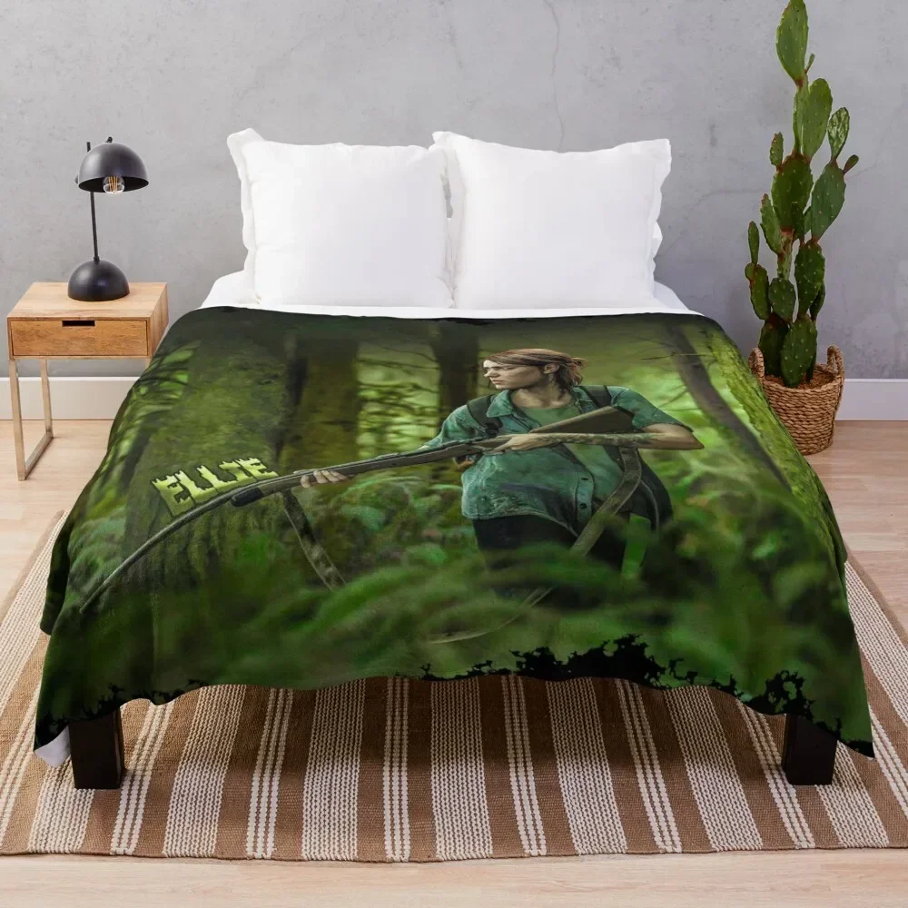 The Last of Us - Ellie Throw Blanket funny gift For Baby Comforter Single Blankets