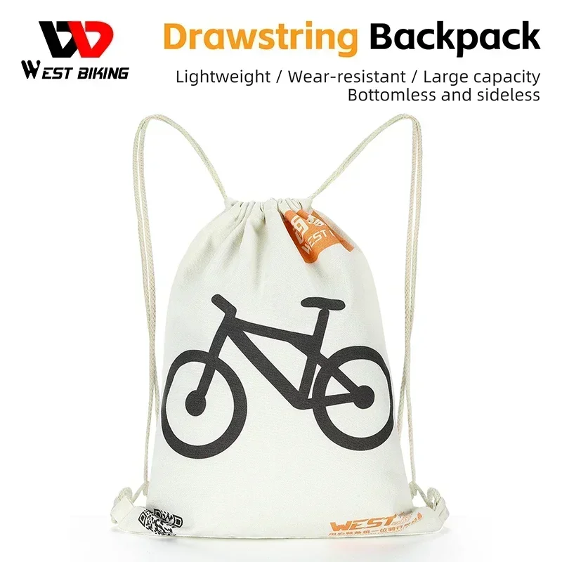 

Портативный рюкзак на шнурке WEST BIKING для велоспорта, пешего туризма, шлема, сумка для хранения велосипедного оборудования, аксессуары для дорожного велосипеда MTB