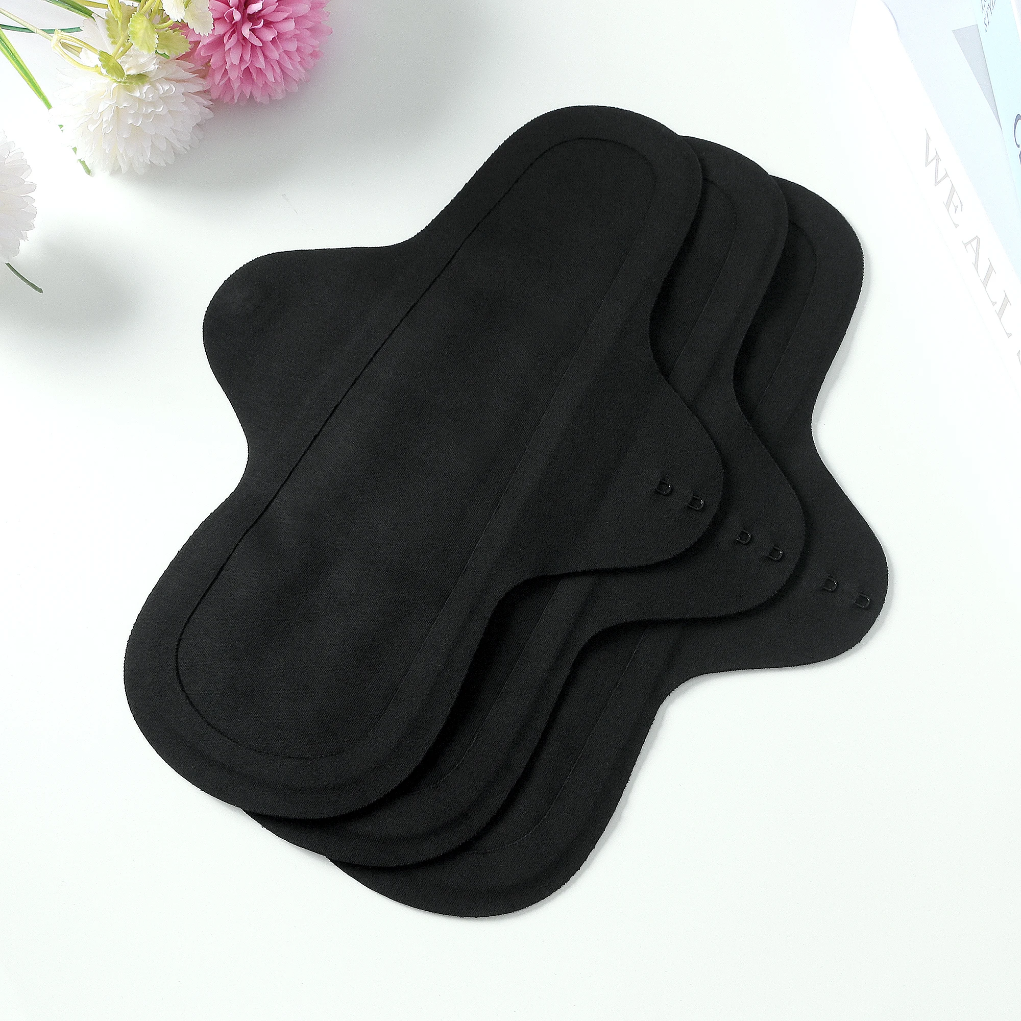 4pcs Plus Size Health Feminine Hygiene Cotton Panty Liner Reusable Waterproof ultrathin Ventilate Menstrual Cloth Sanitary Pad
