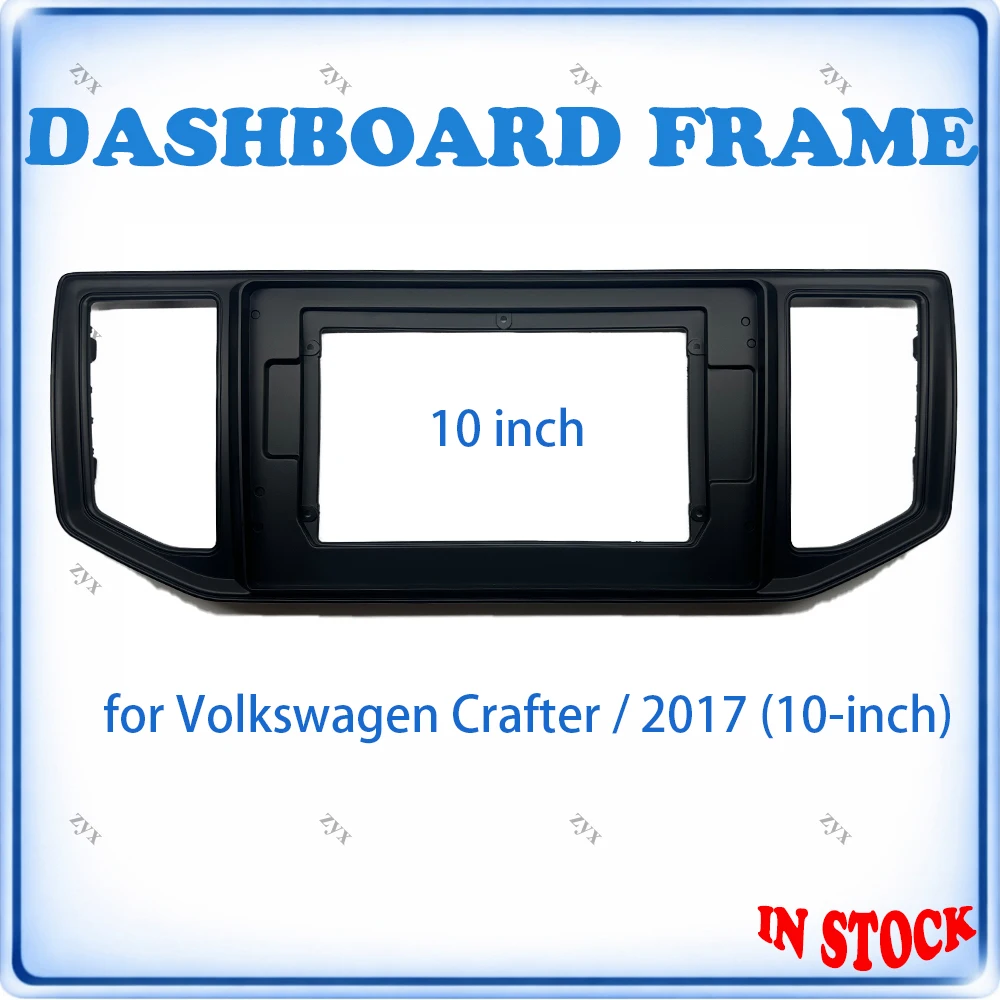 Car Radio Fascia Frame For VW Crafter 2017 10 inch Stereo Panel Canbus Wiring Harness